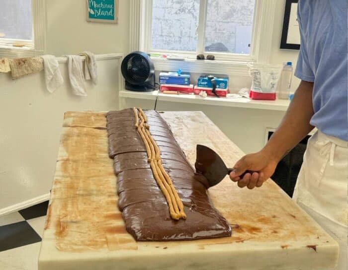 fudge making on Mackinac Island