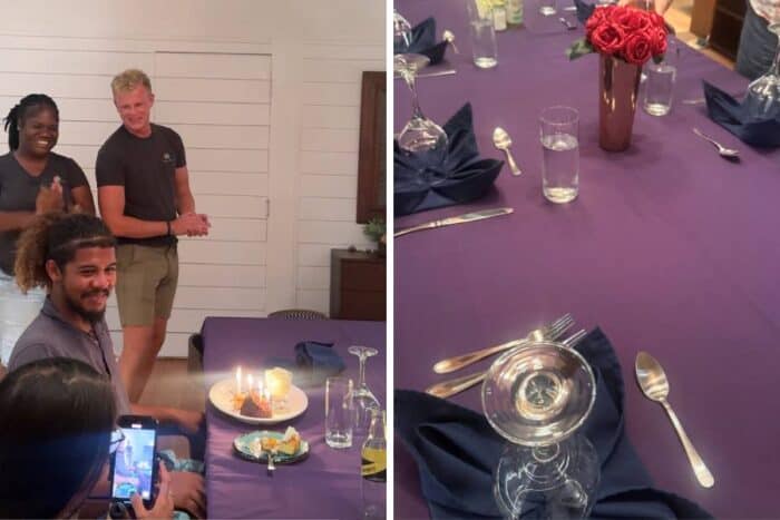 birthday celebration at Villa Selena in Belize