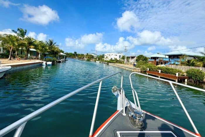 canal boat ride Placencia Belize