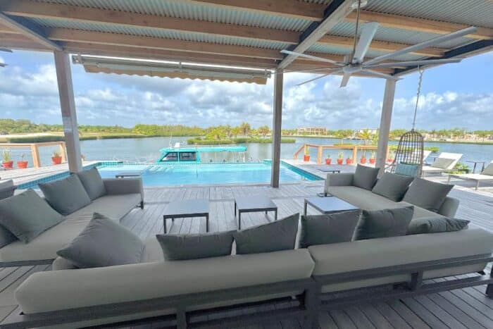 covered deck at Villa Selena in Belize
