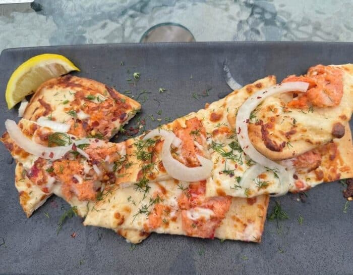 flatbread at Seasons by the Sea Bistro Saint Andrews NB