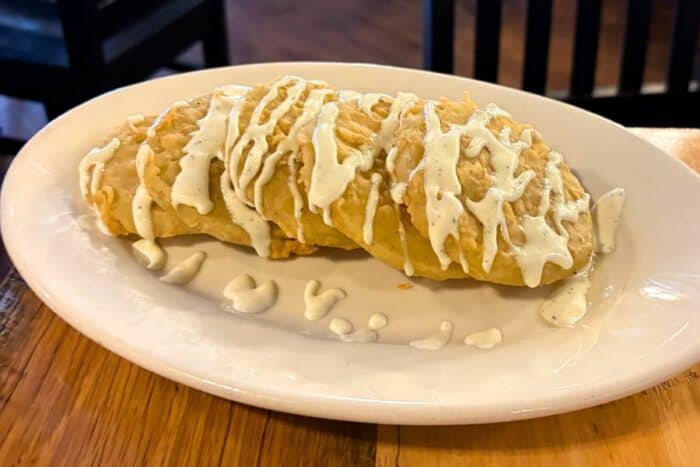fried green tomatoes  at The Old Talbott Tavern