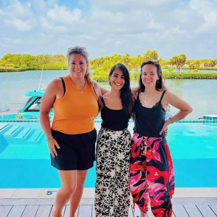 friends at Villa Selena in Belize