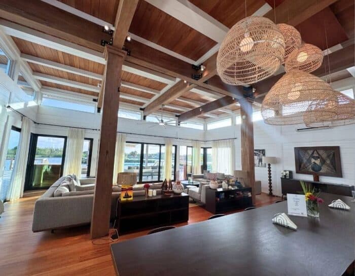 living area at Villa Selena by TradeWinds in Belize