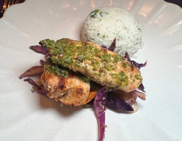 meal at Villa Selena by TradeWinds in Belize