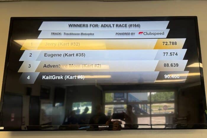 race results Trackhouse Motorplex