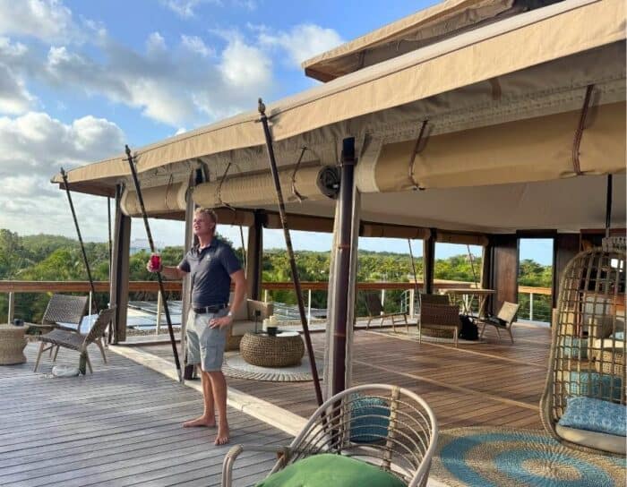 rooftop TradeWinds Villa Selena Belize