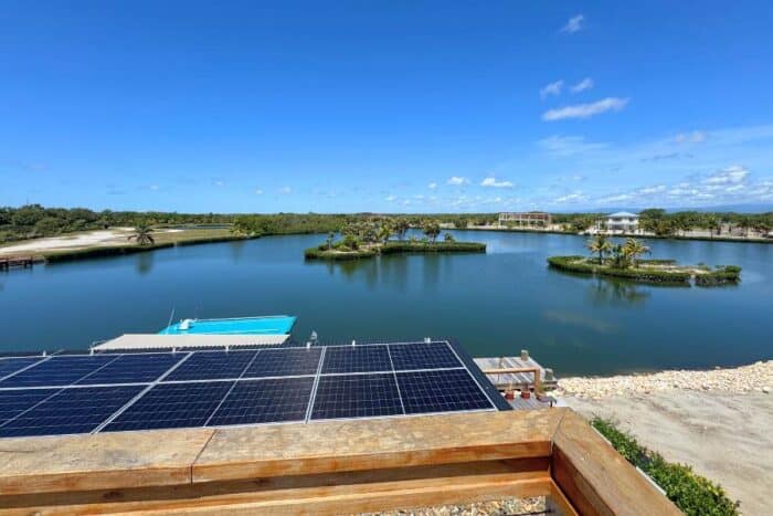 solar panels Villa Selena by TradeWinds in Belize