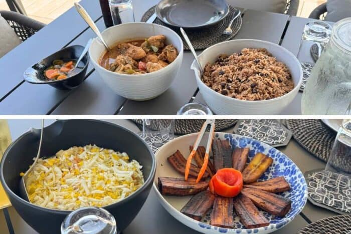 traditional lunch at Villa Selena by TradeWinds in Belize