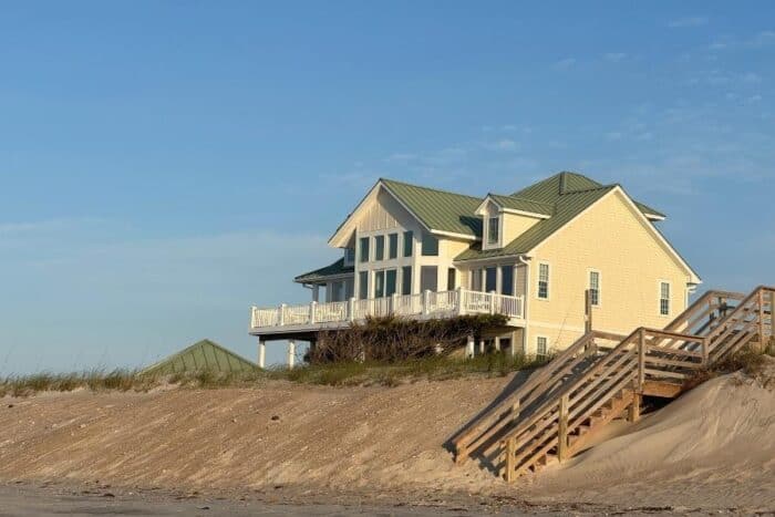 A Castle in the Sand vacation rental One Tree Hill Filming location Topsail Beach
