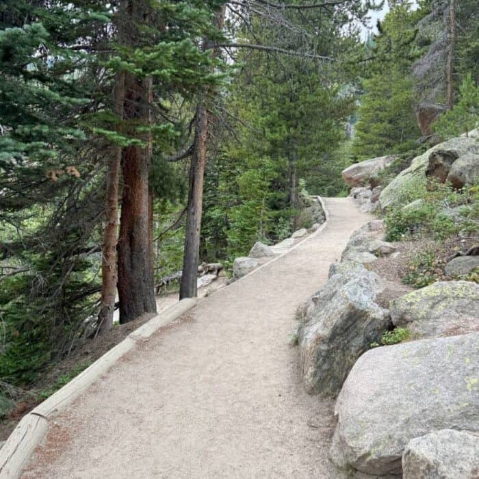 Bear Lake trail at Rocky Mountain National Park