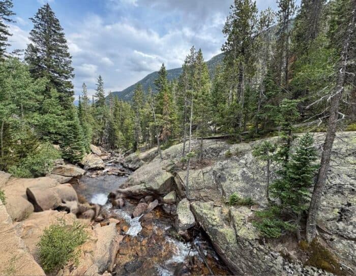 Chasm Falls Rocky Mountain National Park in CO