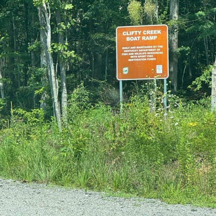Clifty Creek boat ramp at Grayson Lake Kentucky 