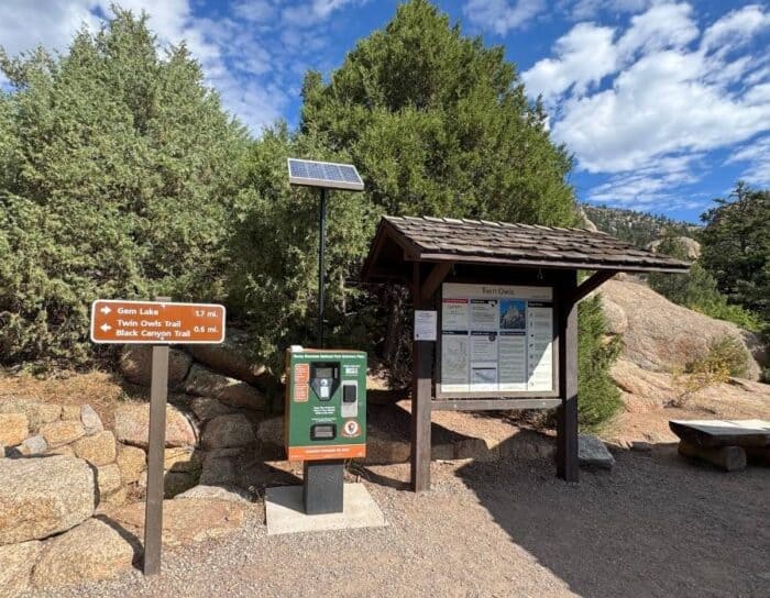 Gem Lake hike Rocky Mountain National Park in CO