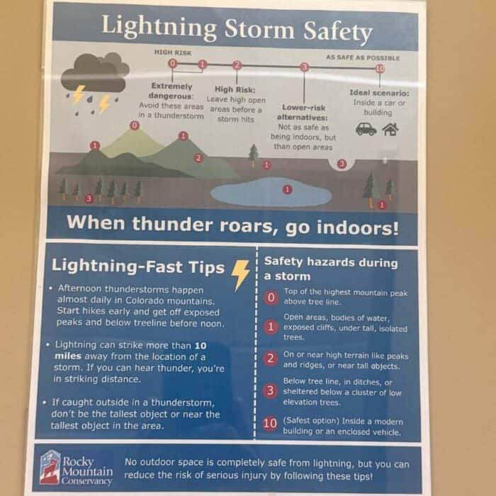 Lightning Storm Safety Rocky Mountain National Park