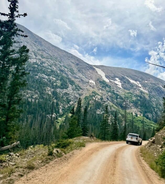 Old Fall River Road at Rocky Mountain National Park in CO