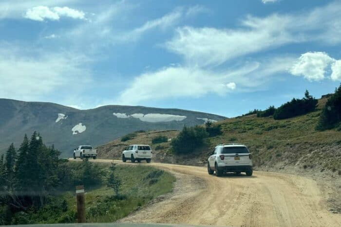 Old Fall River Road at Rocky Mountain National Park in CO