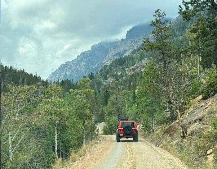 Old Fall River Road at Rocky Mountain National Park in CO