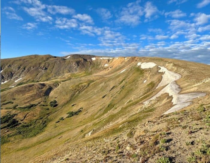 Scenic view from Alpine Ridge Visitor Center at Rocky Mountain National Park in CO