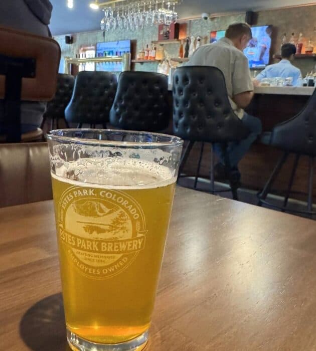 beer at the Hive at Estes Park Brewery