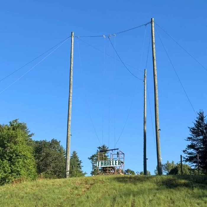 big swing at Nacoochee Adventures