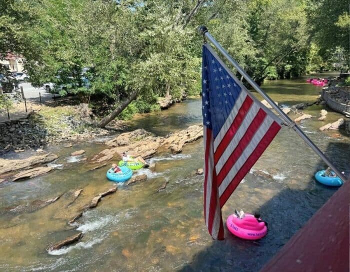 river tubing on the Chattahoochee River