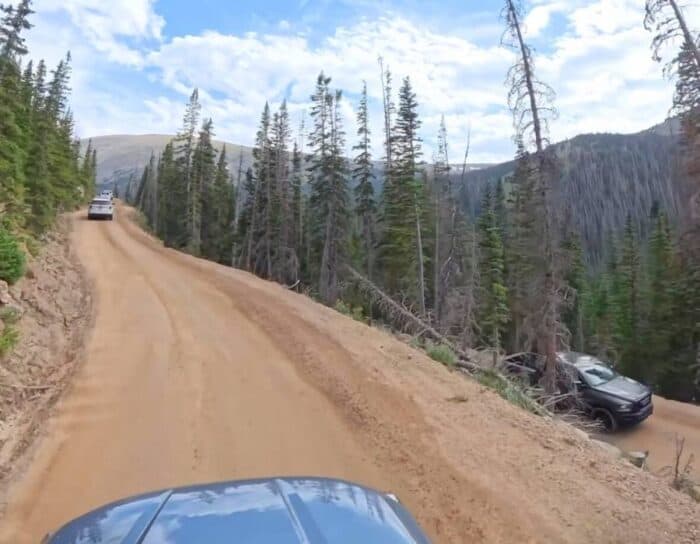 turn Old Fall River Road Rocky Mountain National Park in CO