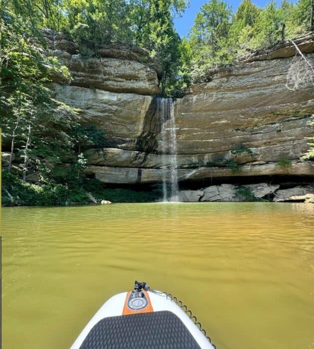 waterfall at Grayson Lake Kentucky 