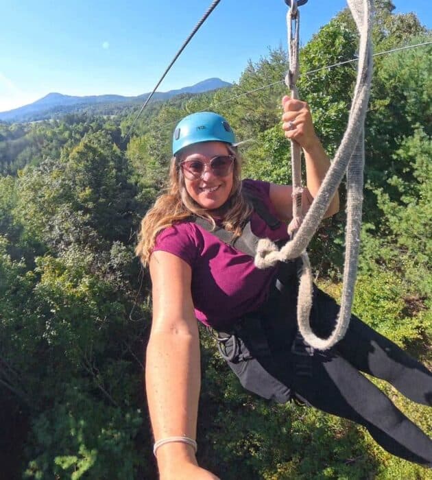 zipling at Nacoochee Adventures
