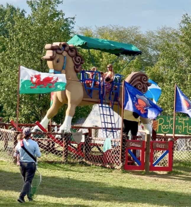 World's largest rocking horse at Ohio Renaissance Festival