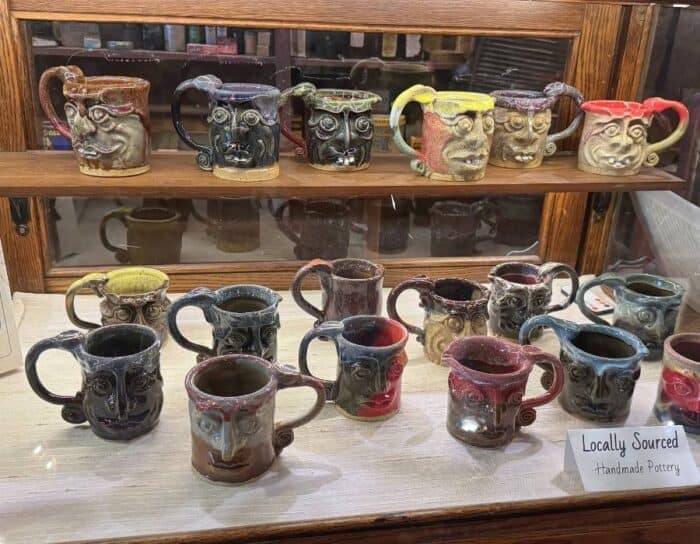 face jug mugs at Old Sautee Store in Georgia