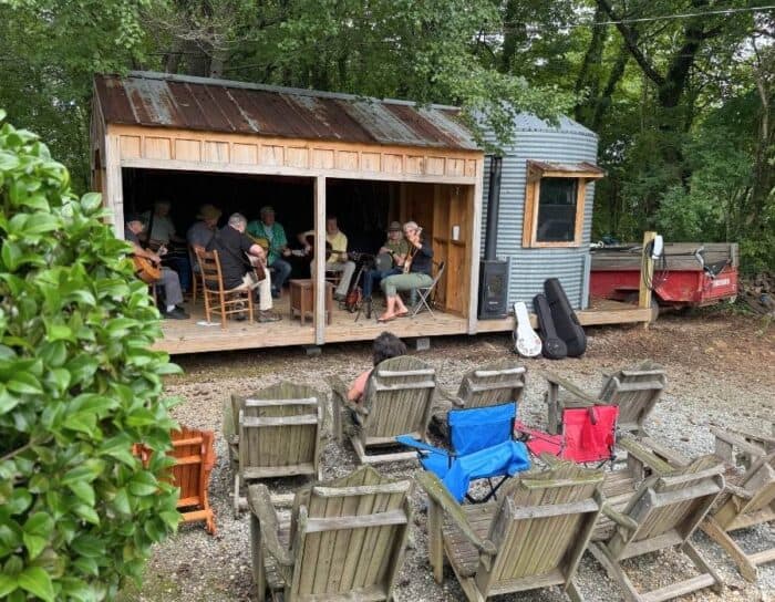musicians at Old Sautee Store in Georgia