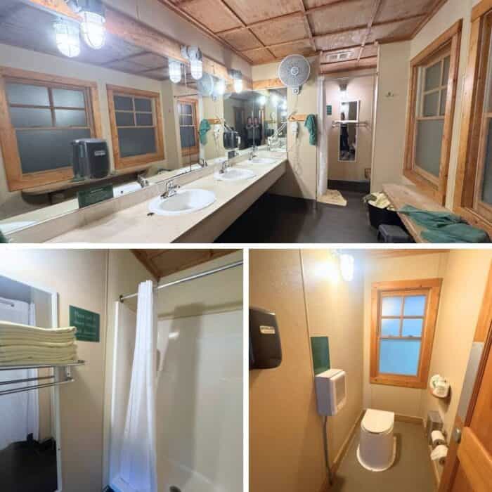 bathhouse at Len Foote Hike Inn in Georgia