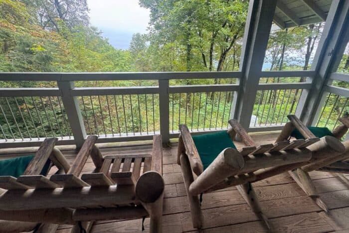 chairs at Len Foote Hike Inn