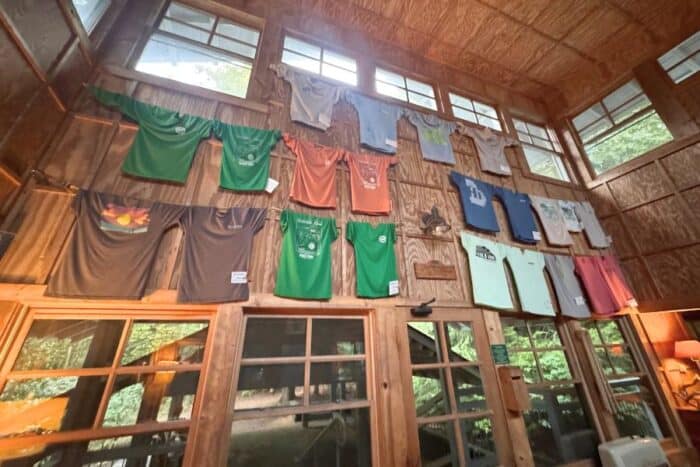 shirts at Len Foote Hike Inn