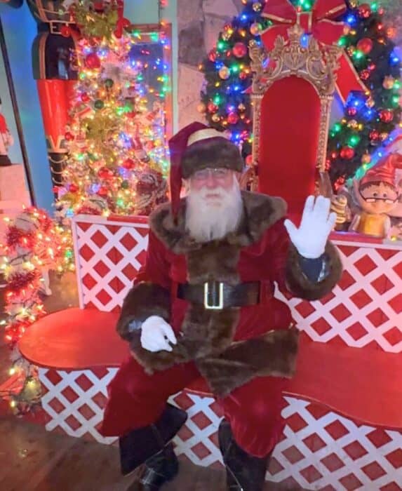 Santa at The Christmas Ranch in Morrow OH