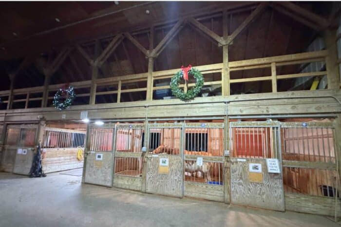 barn at Holidays on the Farm Winton Woods