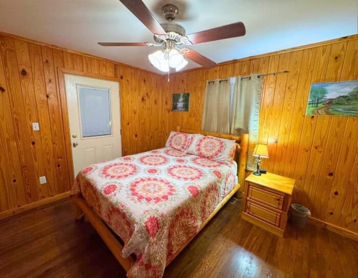bedroom at Star Falls Cabin at Sheltowee Trace Adventure Resort