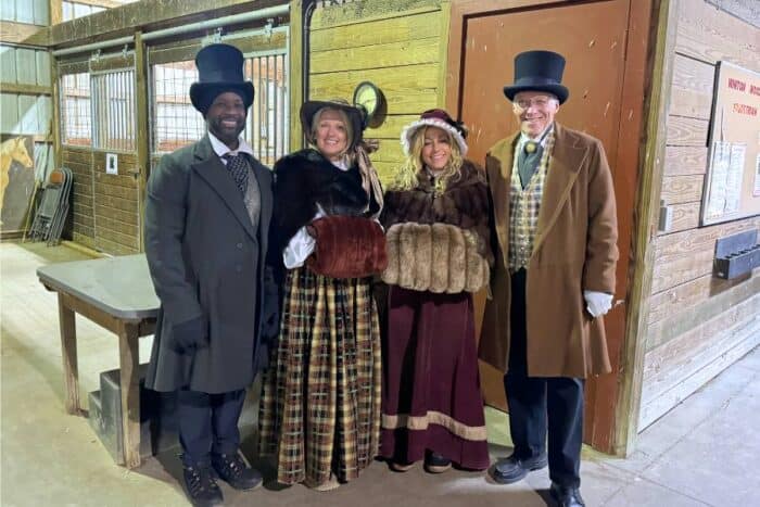 carolers at Holidays on the Farm Winton Woods