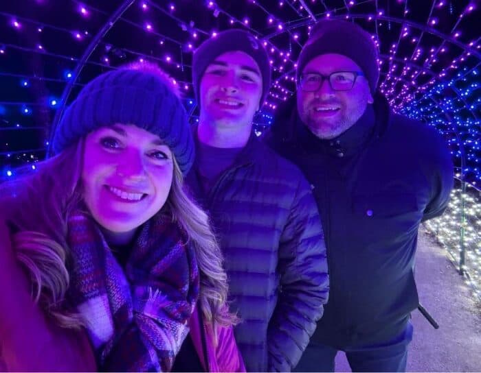 family at Holidays on the Farm Winton Woods