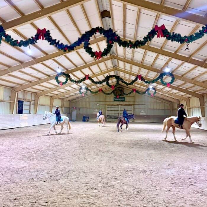 horse show at Holidays on the Farm Winton Woods