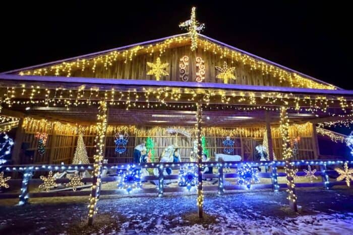 nativity at The Christmas Ranch in Morrow, Ohio