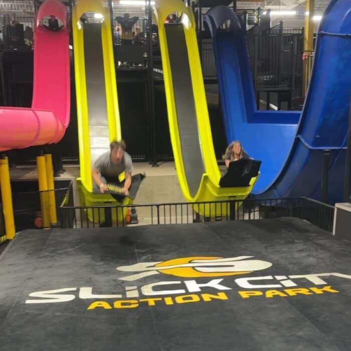 slide at Slick City Action Park Springdale OH