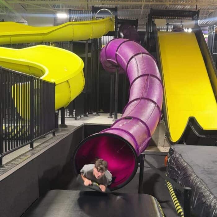 slides at Slick City Action Park Springdale OH