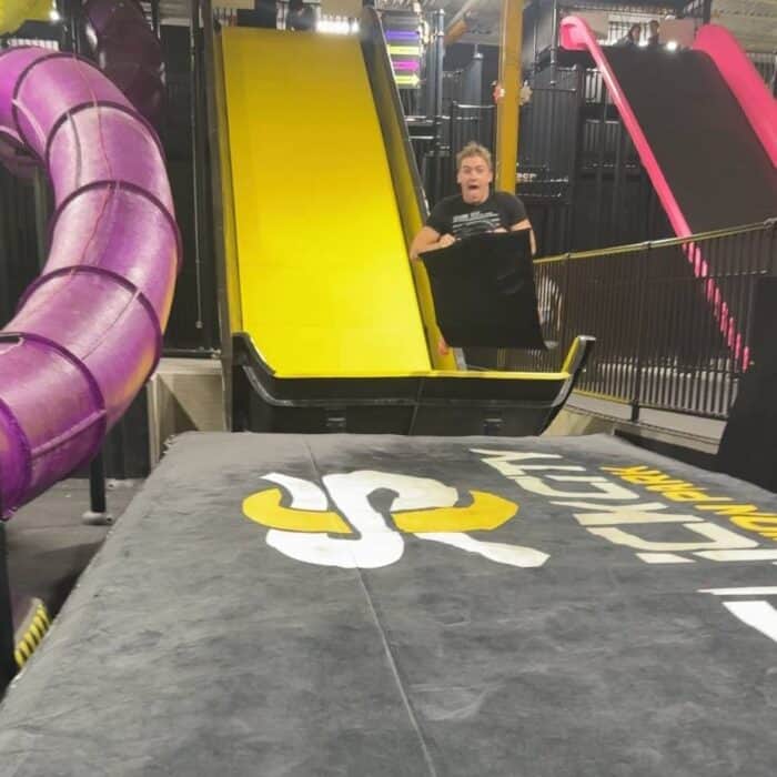 slides at Slick City Action Park Springdale OH