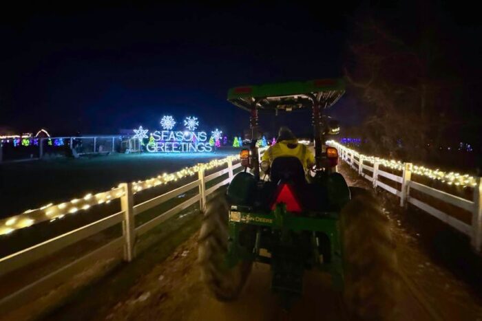 wagon rides at Holidays on the Farm Winton Woods