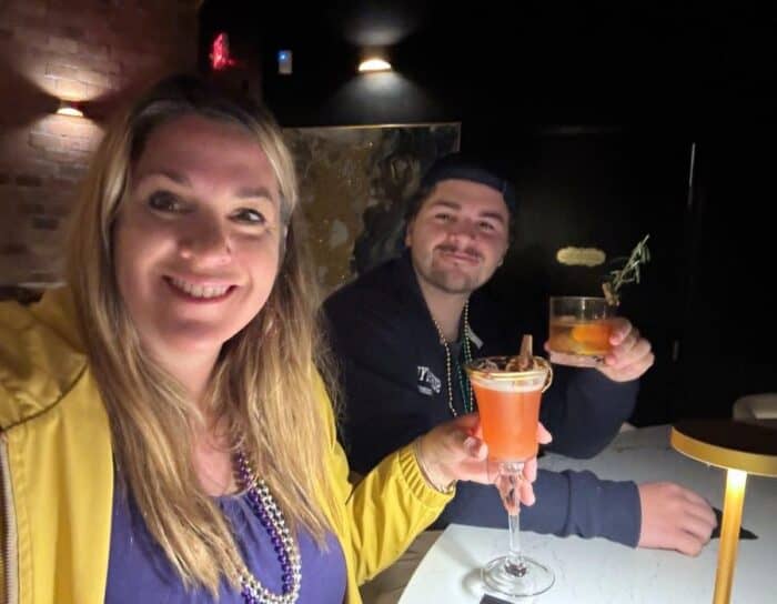 mother and son at 8 Reale Speakeasy Orange Beach