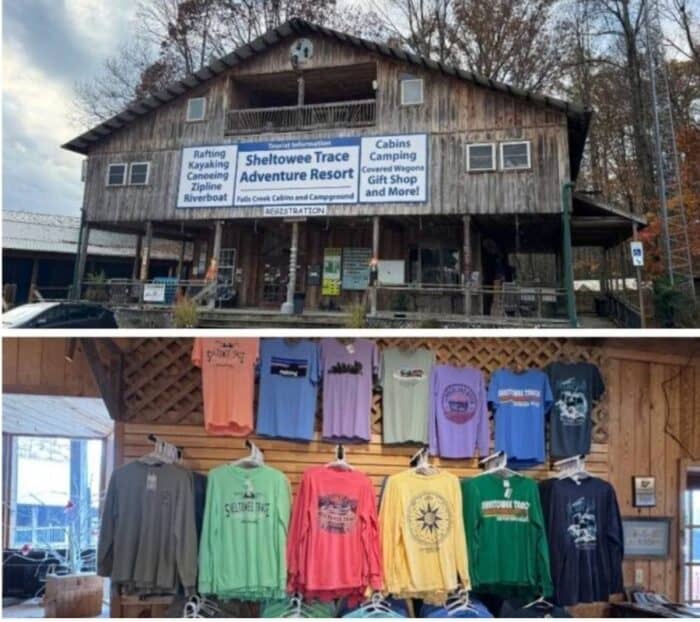 Gift shop at Sheltowee Trace Adventure Resort
