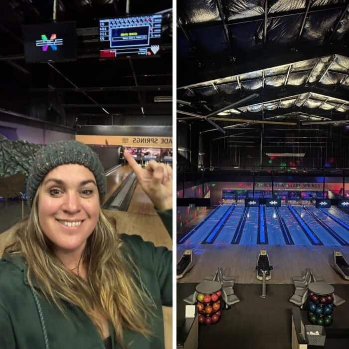 bowling alley at The Resort at Glade Springs