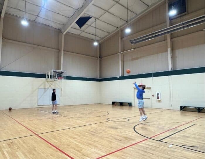 full basketball court at The Glade Springs Resort Leisure Center